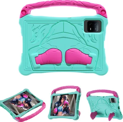 Produktbild von Kinder Hülle für Samsung Galaxy Tab S7 11" SM-T870 /T875 /T876B, Leichte Stoßfeste Eva Schutzhülle mit Griff und Ständer Türkis