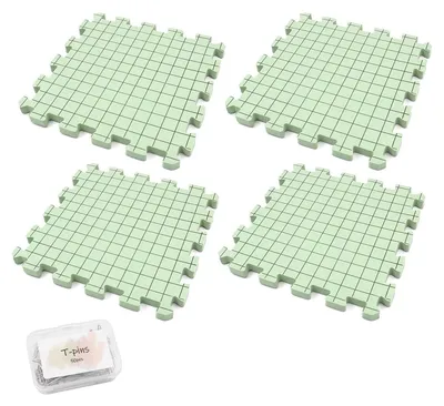 Imagen del producto de Alfombrillas de bloqueo para tejer con alfileres, ideales para proyectos de crochet