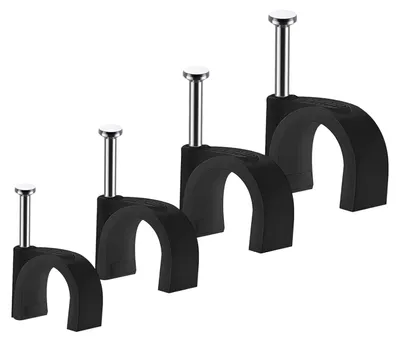 Productafbeelding van Kabelclips - Draadklemmen - Zwart - 4 mm, 6 mm, 8 mm, 10 mm - 400 stuks