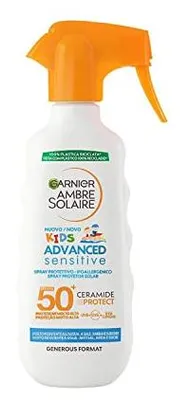 Produktbild von Garnier Ambre Solaire Advanced Sensitive Kids Ceramide Protect Spray Schutzdose SPF50+, 270 ml