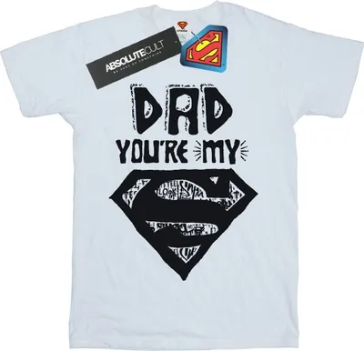 Produktbild von DC Comics - "Super Dad" T-Shirt für Herren BI45387 (XL) (Weiß)