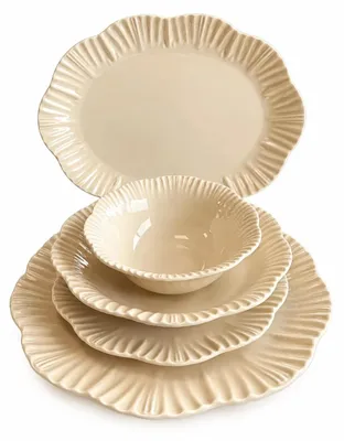 Image de Bricard Bernis service de table dîner beige 25 pièces