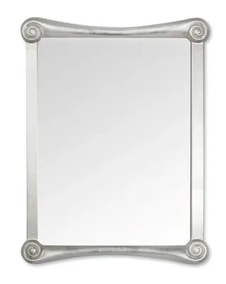 Immagine prodotto di MO.WA specchio da parete specchio decorativo rettangolare foglia argento 35 x 45 cm Italy specchio argento classico specchio da parete specchio bagno
