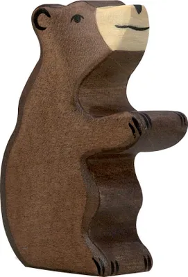 Produktbild von Holztiger Braunbär klein sitzend