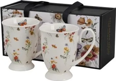 Image de Set de deux mugs en porcelaine Grace