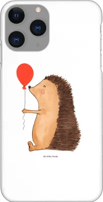 Produktbild von Mr. & Mrs. Panda Iphone 11 Pro Handyhülle Igel Luftballon - Weiß - Geschenk, Glückwunsch, Premium Kunststoff, Handy Case, Lustige Sprüche, Happy Birthday, Herzlichen
