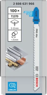 Image de PRO Alu T127D Lame de scie sauteuse, 100 mm, 100 pcs.