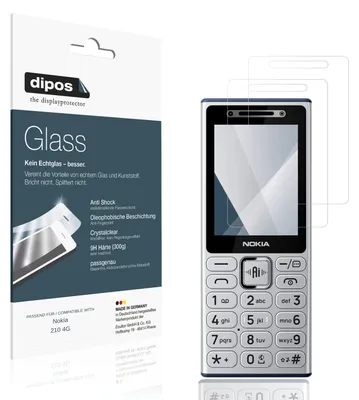 Immagine prodotto di 2x Pellicola Protettiva per Nokia 210 4G Protezione Vetro Flessibile 9H dipos
