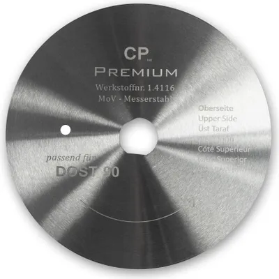 Produktbild von Canpolat Dönerschneider Kreismesser 90 mm Edelstahl Glatt Teflonbeschichtung hohe Schnitthaltigkeit