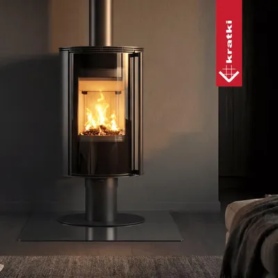 Zdjęcie produktu dla Wolnostojący piec kominkowy KRATKI ERIK N/O Ø 150 5,5 kW
