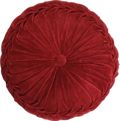 Produktbild von Kissen - Rot - Ø 40 cm - Samtoptik