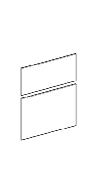 Produktbild von Geberit 595456000 Schubladenfront für Seitenschrank
