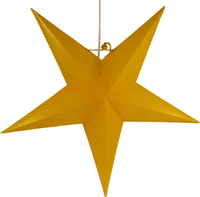 Produktbild von Wetterfester LED Außenstern Kassandra, Weihnachtsstern, Leuchtstern 60 cm Incl. 7 m Kabel & LED Leuchtmittel - Gelb, Plastik, Weihnachtsstern, Adventsstern