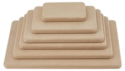 6er Set rechteckige Keramikformen aus MDF für Tonplatten