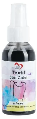 Obrázek produktu pro Textilní barva ve spreji, 100 ml, černá, na vodní bázi