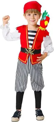 Produktbild von Mom Karibisches Piratenkostüm Rot 3-4 Years Rot 3-4 Years