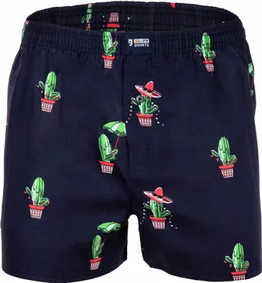 Produktbild von Happy Shorts Herren Boxer 1-Pack Motive - Mexican Cactus - Größe L
