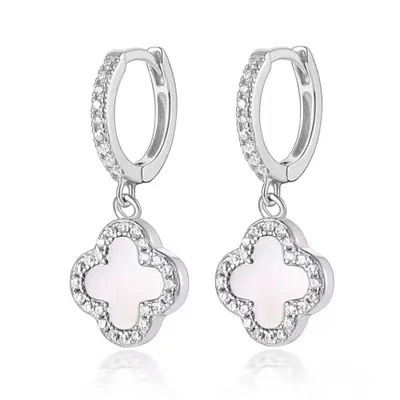 Produktbild von Paar Creolen Glücksbringer Creolen Ohrringe aus 925 Sterling Silber