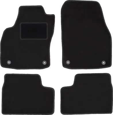 Produktbild von Schwarze Veloursmatten für: Opel Astra H Limousine, Schrägheck, Kombi, TwinTop, Cabrio, Coupé (2003-2010)