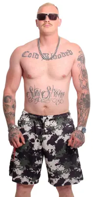 Produktbild von Yakuza Herren Fighter Mesh Shorts, Camouflage, S