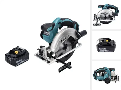 Produktbild von Makita DSS 611 G1 Akku Handkreissäge 18 V 165 mm + 1x Akku 6,0 Ah - ohne Ladegerät
