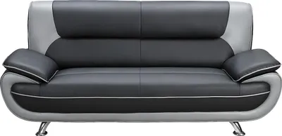 Produktbild von 3-Sitzer-Sofa aus NIGEL - Zweifarbiges Modell: schwarz und grau