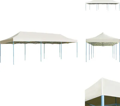Obrázok produktu pre vidaXL Skladací stan pop-up párty stan 3 x 9 m krémový - Pavilóny a párty stany