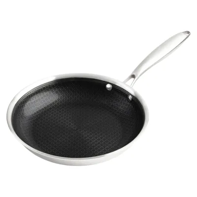 Produktbild von Premium Antihaft Induktion Wabenpfanne -frei - 24 cm - Keramik Bratpfanne kratzfest mit Alukern und Keramikbeschichtung