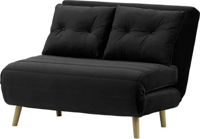 Image de Petit canapé convertible Flic - large de 103 cm-Velluto 20-wax black