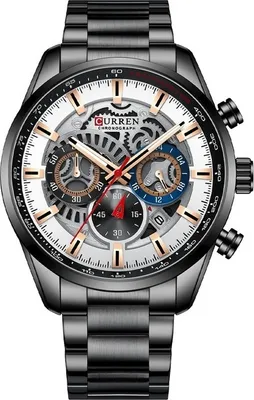 Produktbild von CURREN KO-14250 Herrenuhr - Schwarz/Weiß KP14250