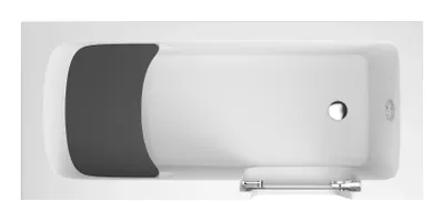 Produktbild von Badewanne Rechteck Set 5in1 170x75 Rechts, Seniorenbadewanne + Glastür und Holzsitz, Premium Ablaufgarnitur und Füßen | BADLAND AVO