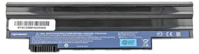 A laptop battery with various labels and markings.