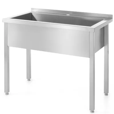 Zdjęcie produktu dla Stół Z Basenem Jednokomorowym Gastronomiczny Spawany Nierdzewny 120X60X85 Cm - Hendi 813430