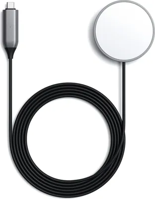 Produktbild von Satechi ST-UCQIMCM, Drinnen, USB, Kabelloses Aufladen, 1,5 m, Grau, Weiß