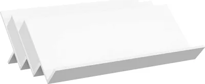 Produktbild von vidaXL Magazinregal mit Regal Weiß 90 x 53 x 28,5 cm Holzwerkstoff