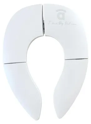 Image de Réducteur de siège de toilettes Asalvo pour toilettes portables, argent  Enfants, argent, taille unique