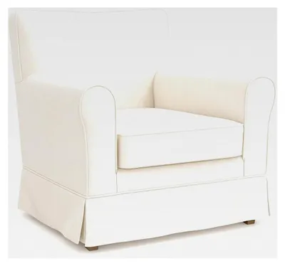 Produktbild von Ektorp Jennylund Ersatzbezug für Stuhlbezug, Ektorp Armchair Cover (Baumwolle-Weiß)