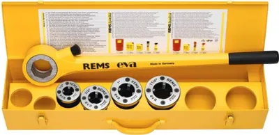 Zdjęcie produktu dla Gwintownik ręczny Rems EVA SET R 1/2-3/4-1-1 1/4'' 520015