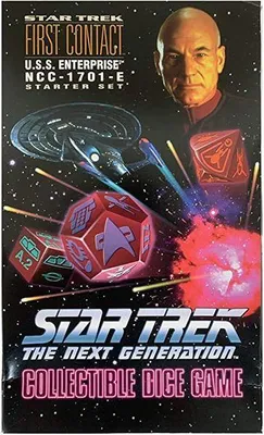 Zdjęcie produktu dla Star Trek: Następne pokolenie – kolekcjonerska gra w kości – zestaw startowy USS Enterprise NCC-1701-E