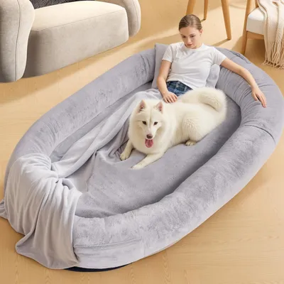 Immagine prodotto di Cuccia per cani e persone, 180 x 114 x 35 cm, grigia