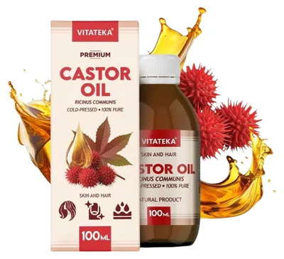 Obrázok produktu pre Ricínový olej na pokožku a vlasy – 100 ml – Vitateka