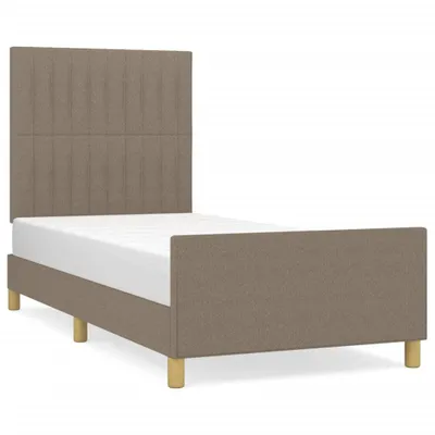 Obrázek produktu pro vidaXL Rám postele bez matrace Taupe 90x200 cm látka