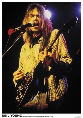 Produktbild von Neil Young - London, März 1976 - Plakat - 59x84 cm
