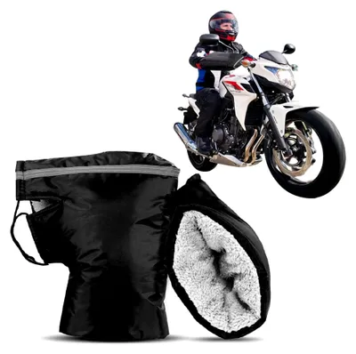 Produktbild von Lenkerhandschuhe für Motorräder, Winter Thermo Winddicht, Universal, Schwarz