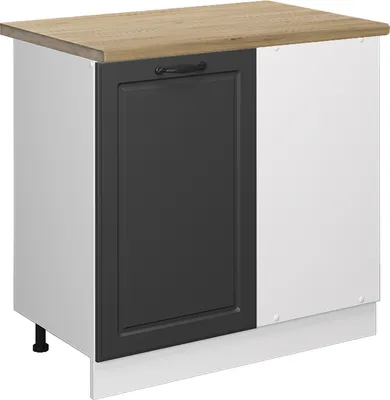 Produktbild von Eckunterschrank Vicco R-Line Anthrazit Landhaus 86 cm , AP Eiche, Model 46461