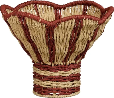Image de Panier de rangement en jute Mica Decorations – Panier de rangement rond – Décoration salon et rangement – H20 x Ø28 cm – Marron, noir