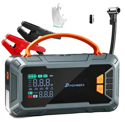 Image de Démarreur de secours, courant de pointe de 6000A, compresseur d'air de 160 PSI, modèle PD-JAS3