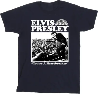 Produktbild von Elvis - "A Heartbreaker" T-Shirt für Herren BI44581 (XL) (Marineblau)