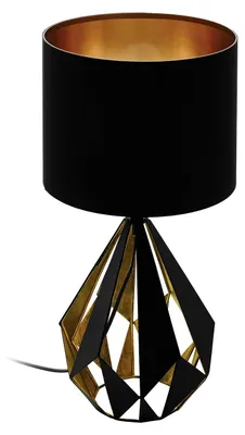 Immagine prodotto di Lampada Da Tavolo Vintage Carlton 5 Acciaio Nero 1 Luce E27