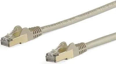 Productafbeelding van StarTech.com 7 meter CAT6A Ethernet-kabel, 10 Gigabit afgeschermde, kinkbestendige RJ45 100W PoE patchkabel, CAT 6A 10GbE STP netwerkkabel met kabelbescherming, grijs, getest door Fluke/UL-gecertificeerde bekabeling/TIA - Categorie 6A - 26AWG (6ASPAT7MGR) - Patchkabel - RJ-45 (M) naar RJ-45 (M)